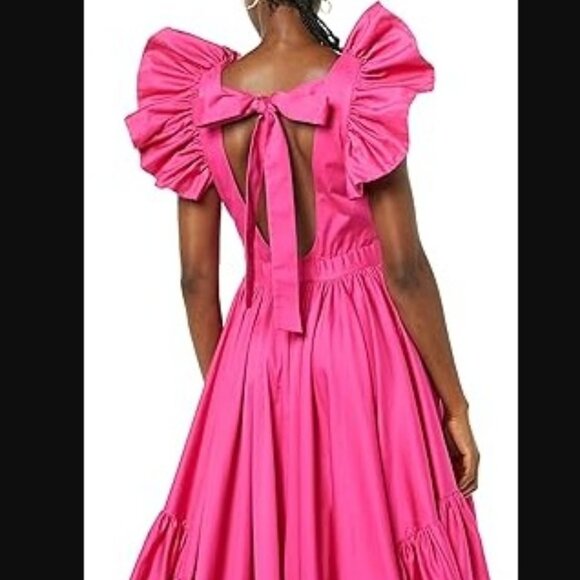 Making The Cut Dresses & Skirts - Ruffle Dress with Flounce (Pink) - Featured on Making The Cut TV Show NWT
